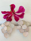Ръчно изработени обеци от епоксидна смола и цвете Хортензия